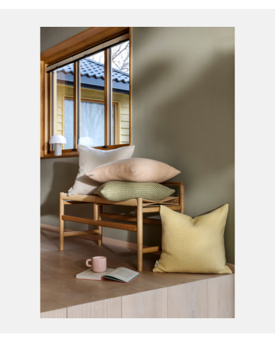 Røros Tweed Mello Cushion - Lemon Yellow - Skogstad & Wærnes